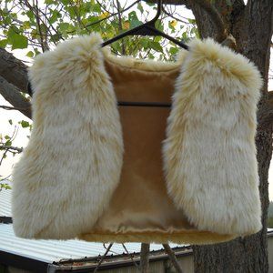 Faux Fur Cream Vest